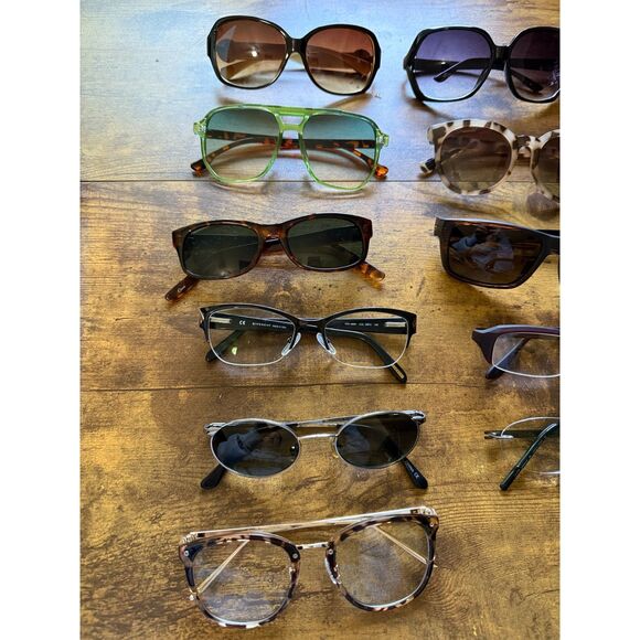 Designer Vintage Sunglasses Eyeglass Lot 11 Pairs Givenchy Lacoste Warby Parker - Picture 3 of 3